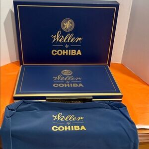 Weller by Cohiba Blue & Gold Empty Box Set , Exquisite 3 pieces